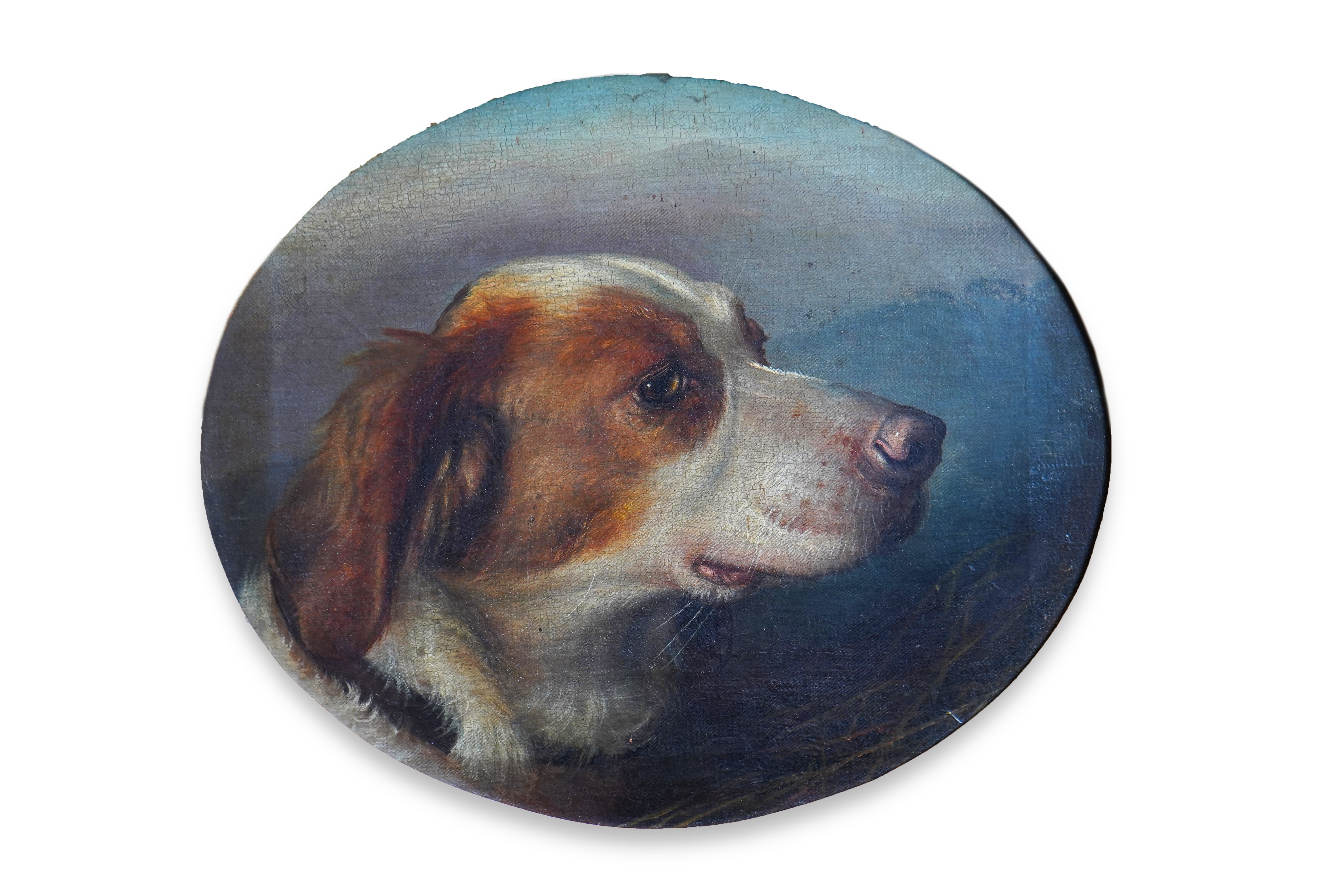 Manner of George Earl, 1824-1908, A head study of a dog